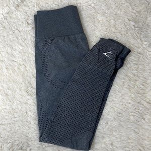 Gymshark grey polka hot detail cropped legging